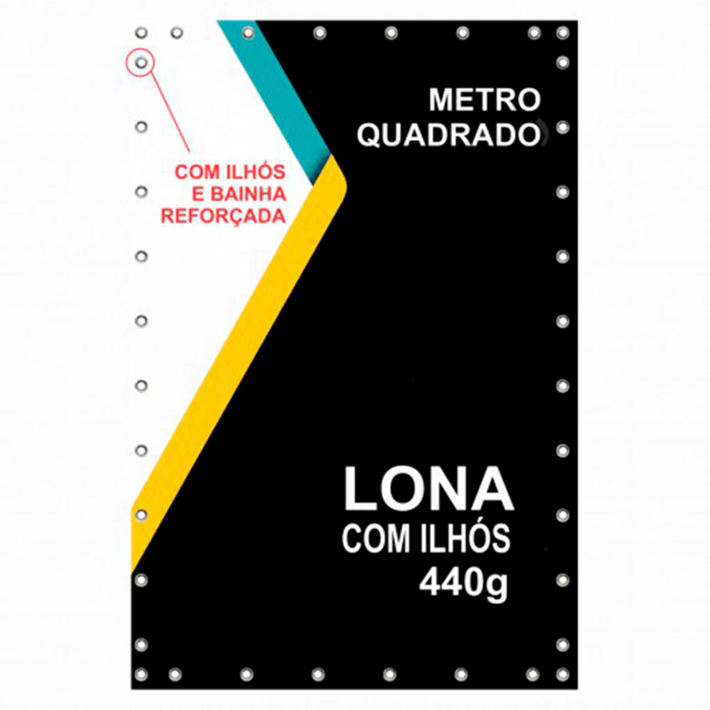 Lona com ilhós personalizada sob medida, impressa em lona 440g impermeável